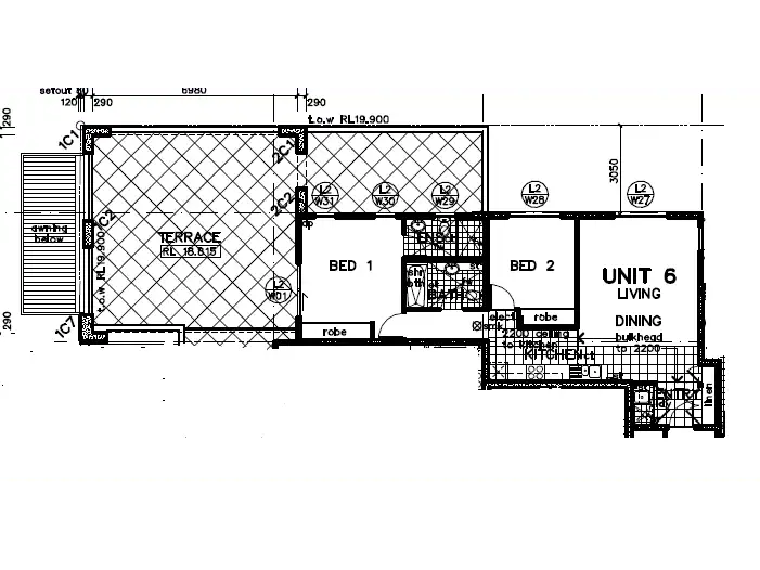 Floorplan of Homely serviced apartment listing, Lot 6/59-61 Kembla Street, Wollongong NSW 2500