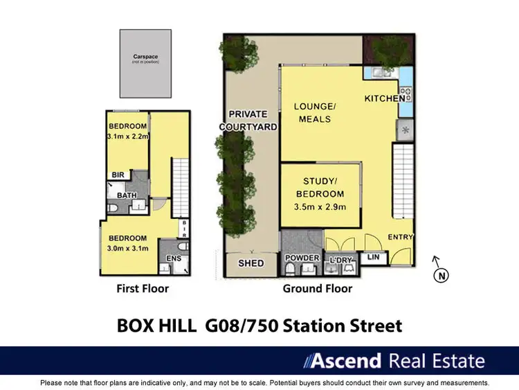 Floorplan of Homely townhouse listing, G08/750 Station Street, Box Hill VIC 3128
