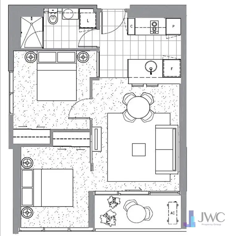 Floorplan of Homely apartment listing, 33 MacKenzie Street, Melbourne VIC 3000