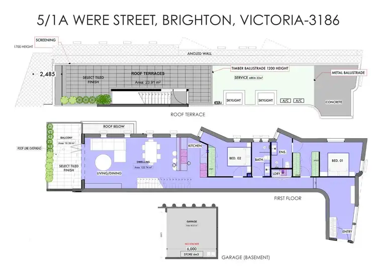 Floorplan of Homely townhouse listing, 5/1A Were Street, Brighton VIC 3186