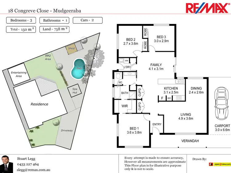 Floorplan of Homely house listing, 18 Congreve Close, Mudgeeraba QLD 4213