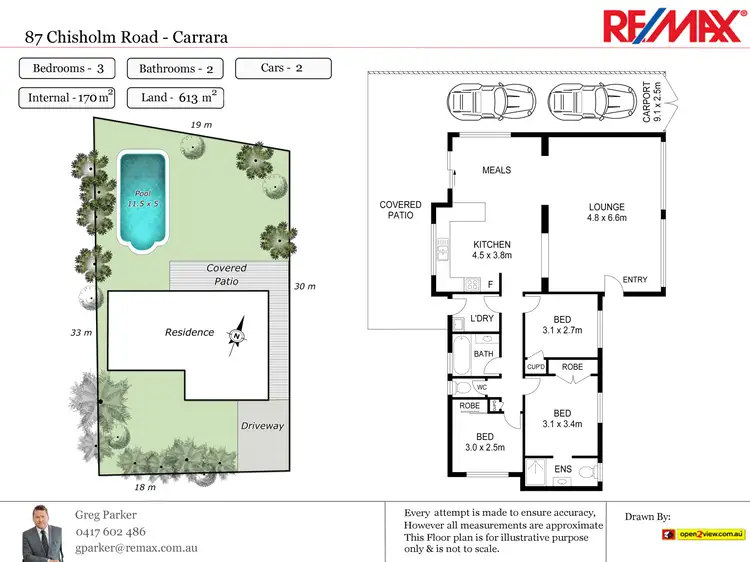 Floorplan of Homely house listing, 87 Chisholm Road, Carrara QLD 4211