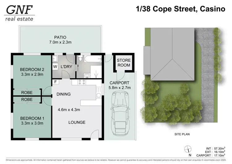 Floorplan of Homely unit listing, 1/38 Cope Street, Casino NSW 2470