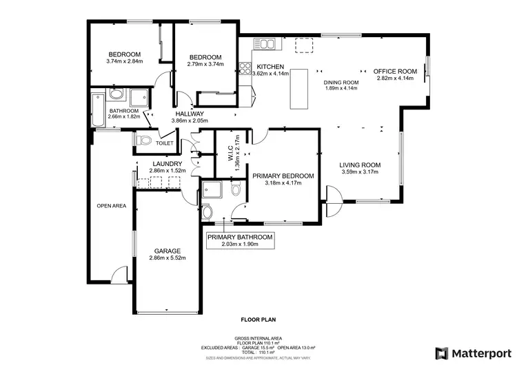 Floorplan of Homely house listing, 1 Willunga Place, Merrimac QLD 4226