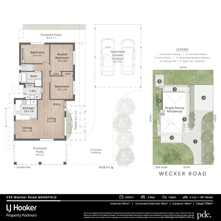 Floorplan of Homely house listing, 239 Wecker Road, Mansfield QLD 4122