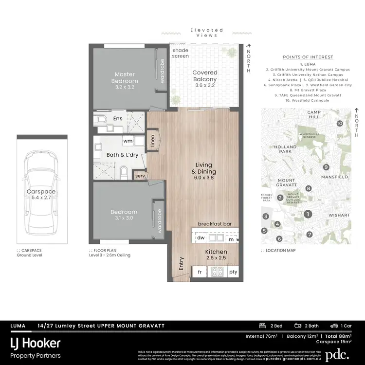 Floorplan of Homely unit listing, 14/27 Lumley Street, Upper Mount Gravatt QLD 4122