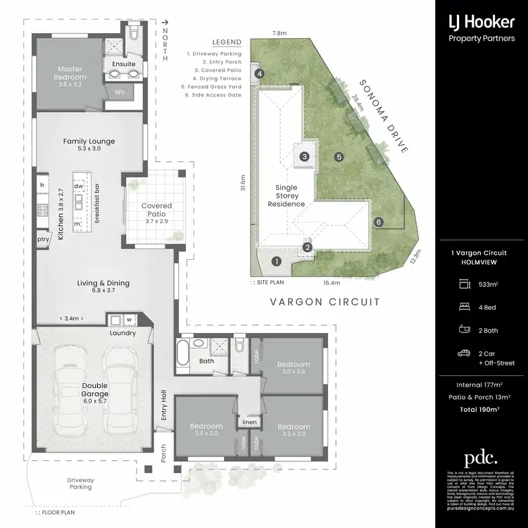 Floorplan of Homely house listing, 1 Vargon Circuit, Holmview QLD 4207