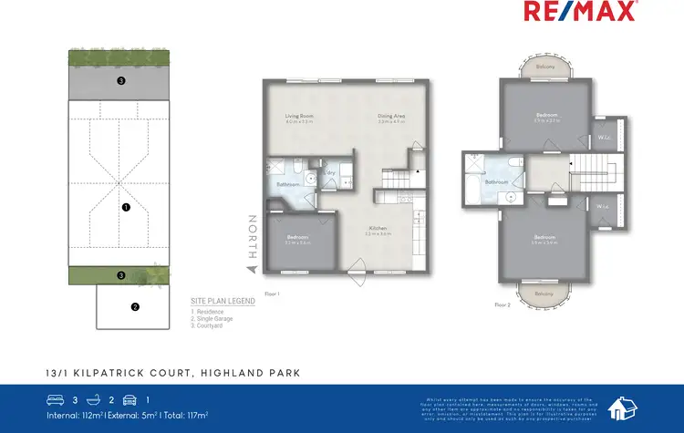 Floorplan of Homely townhouse listing, 13/1-5 Kilpatrick Court, Highland Park QLD 4211