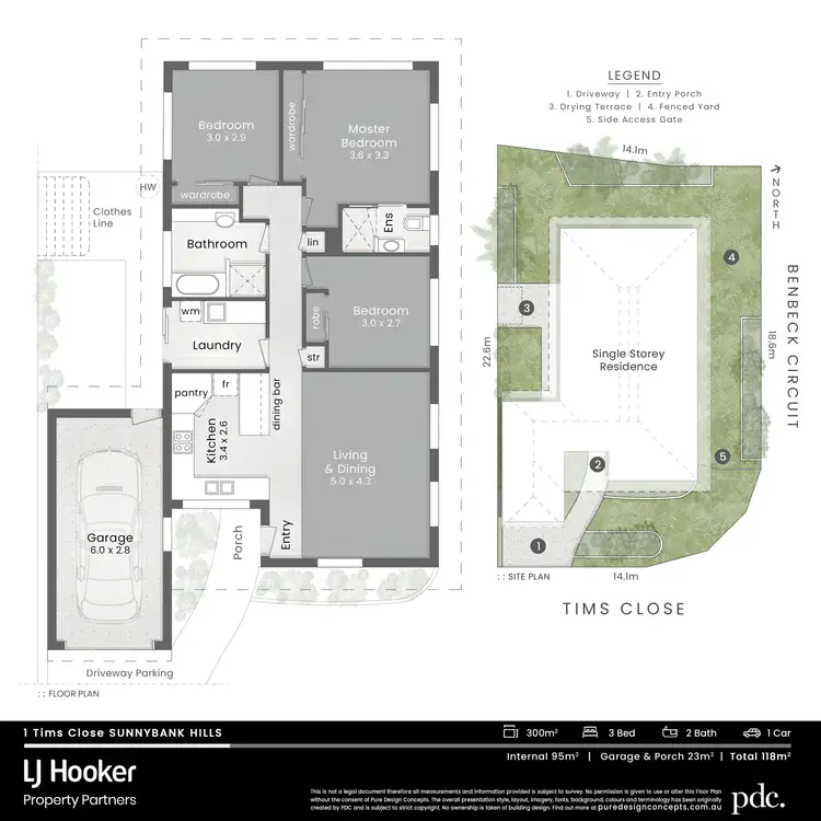 Floorplan of Homely house listing, 1 Tims Close, Sunnybank Hills QLD 4109