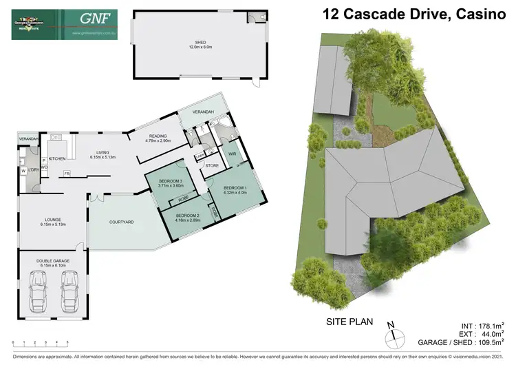 Floorplan of Homely house listing, 12 Cascade Drive, Casino NSW 2470