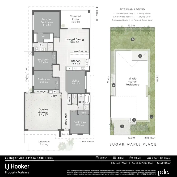 Floorplan of Homely house listing, 26 Sugar Maple Place, Park Ridge QLD 4125