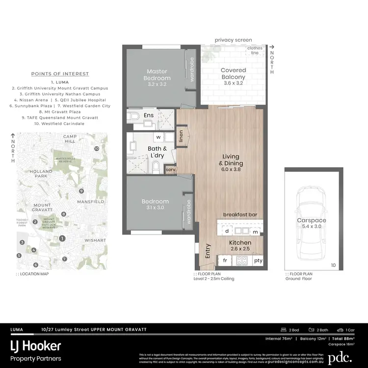 Floorplan of Homely apartment listing, 10/27 Lumley Street, Upper Mount Gravatt QLD 4122