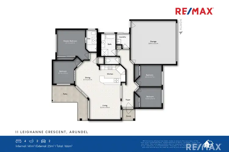 Floorplan of Homely house listing, 11 Leighanne Crescent, Arundel QLD 4214