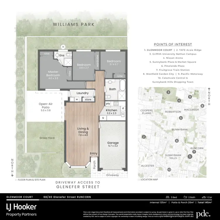 Floorplan of Homely villa listing, 68/40 Glenefer Street, Runcorn QLD 4113