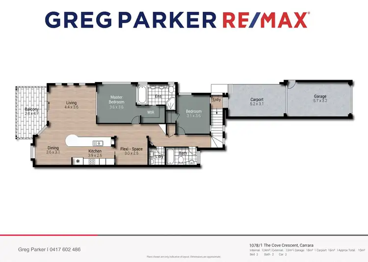 Floorplan of Homely townhouse listing, 1078/1 The Cove Crescent, Carrara QLD 4211