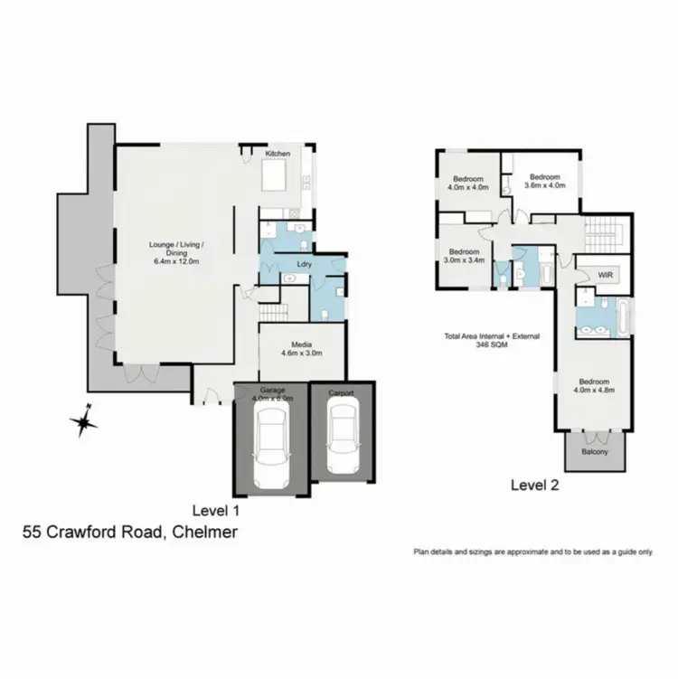 Floorplan of Homely house listing, 55 Crawford Road, Chelmer QLD 4068