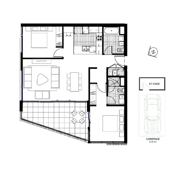 Floorplan of Homely apartment listing, 502/7 Gauthorpe St, Rhodes NSW 2138