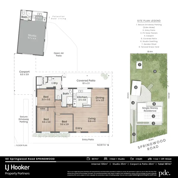 Floorplan of Homely house listing, 181 Springwood Road, Springwood QLD 4127