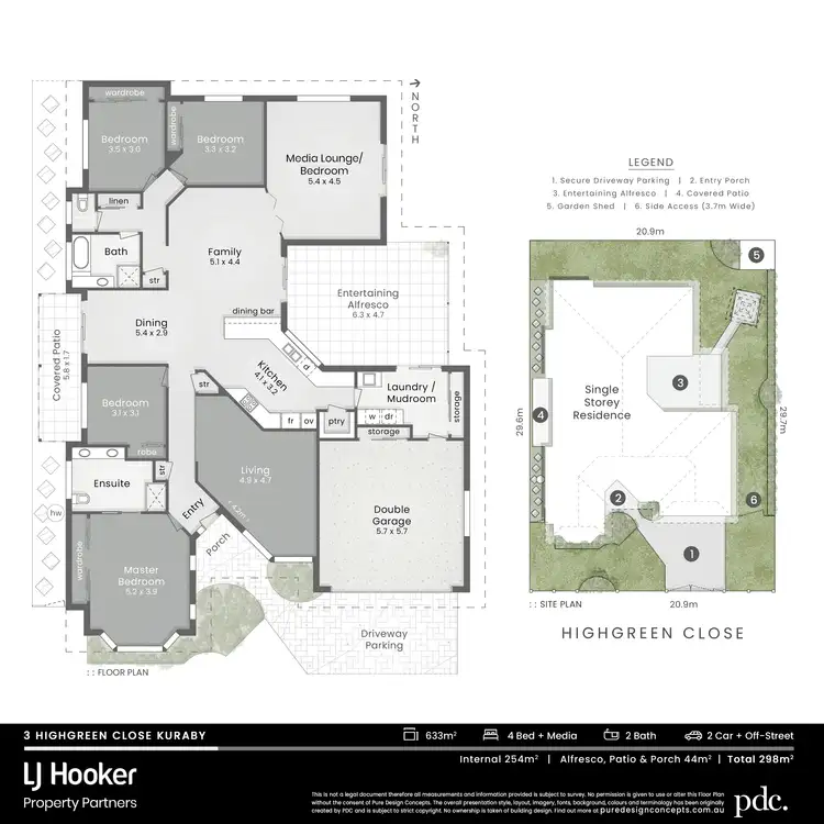 Floorplan of Homely house listing, 3 Highgreen Close, Kuraby QLD 4112