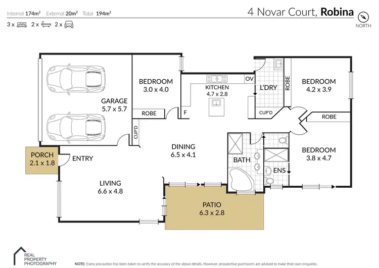 Floorplan of Homely house listing, 4 Novar Court, Robina QLD 4226