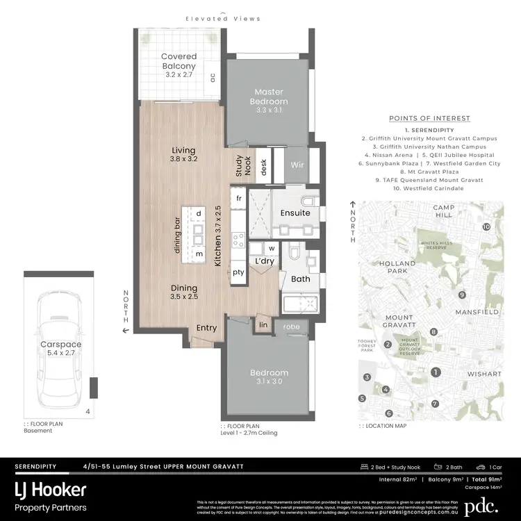 Floorplan of Homely apartment listing, 4/51-55 Lumley Street, Upper Mount Gravatt QLD 4122