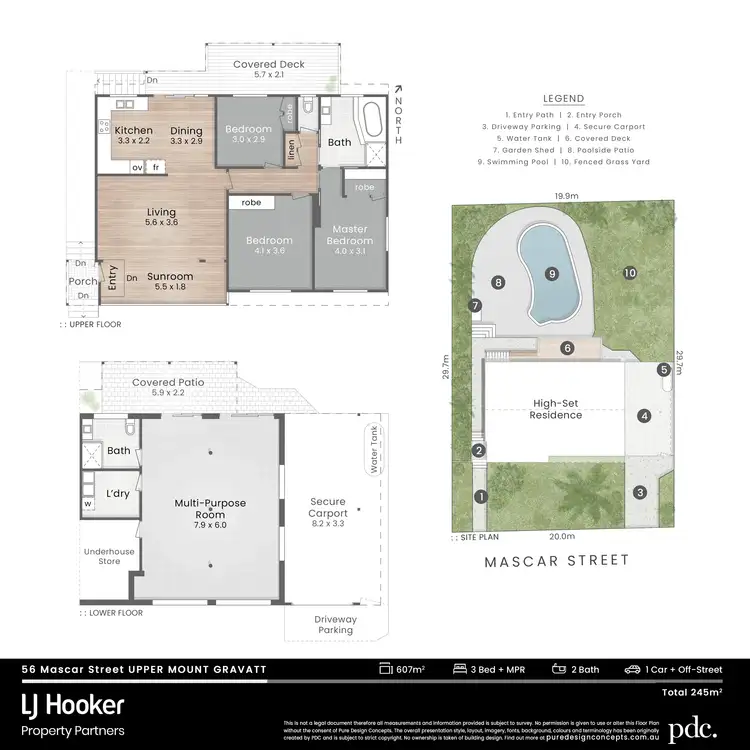 Floorplan of Homely house listing, 56 Mascar Street, Upper Mount Gravatt QLD 4122