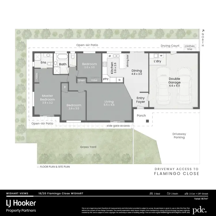 Floorplan of Homely villa listing, 18/20 Flamingo Close, Wishart QLD 4122
