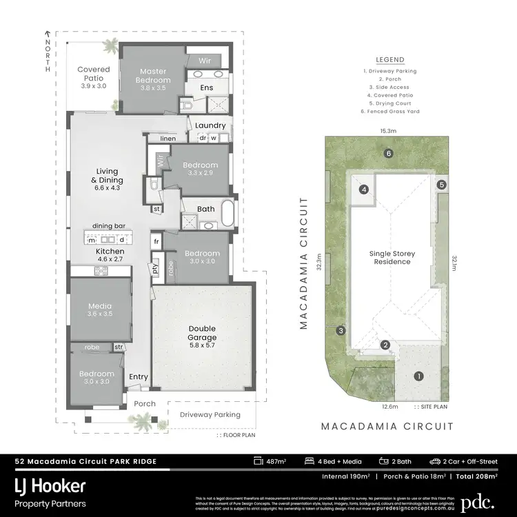 Floorplan of Homely house listing, 52 Macadamia Circuit, Park Ridge QLD 4125
