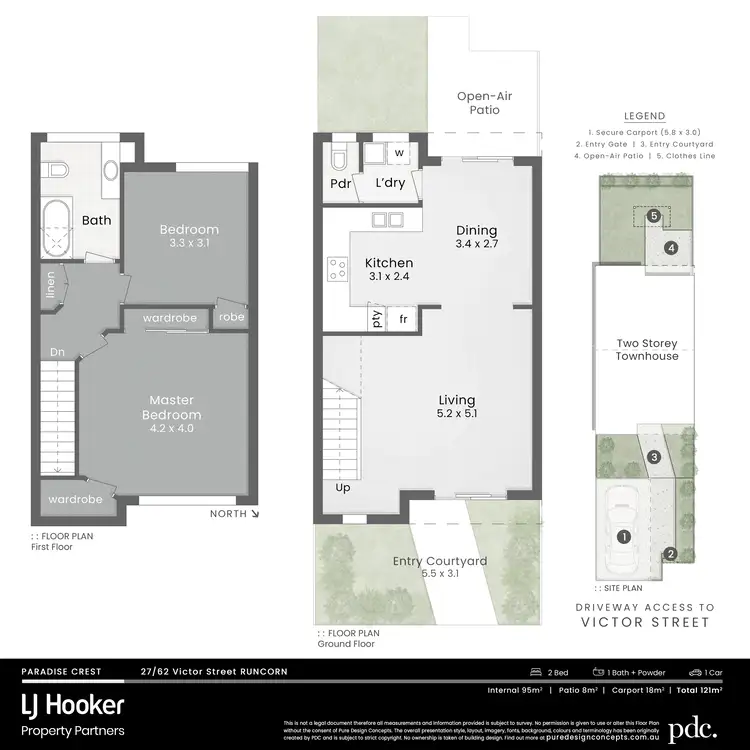 Floorplan of Homely townhouse listing, 27/62 Victor Street, Runcorn QLD 4113