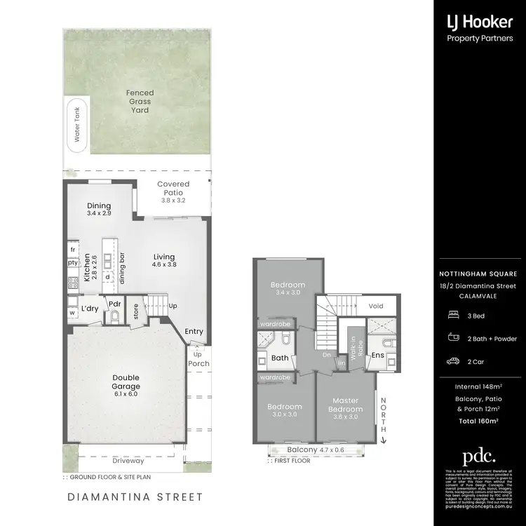 Floorplan of Homely townhouse listing, 18/2 Diamantina Street, Calamvale QLD 4116