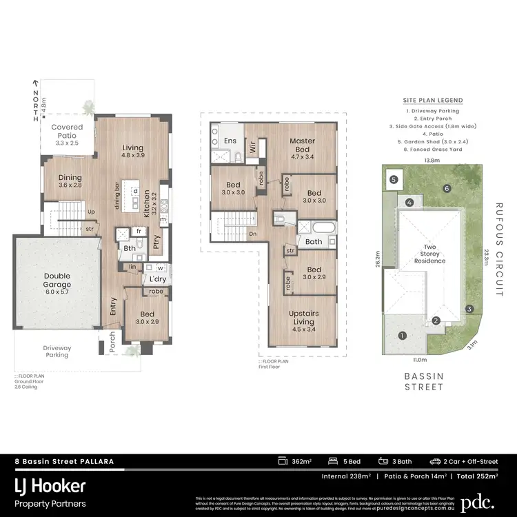 Floorplan of Homely house listing, 8 Bassin Street, Pallara QLD 4110