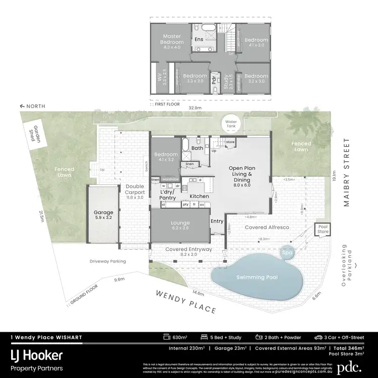 Floorplan of Homely house listing, 1 Wendy Place, Wishart QLD 4122