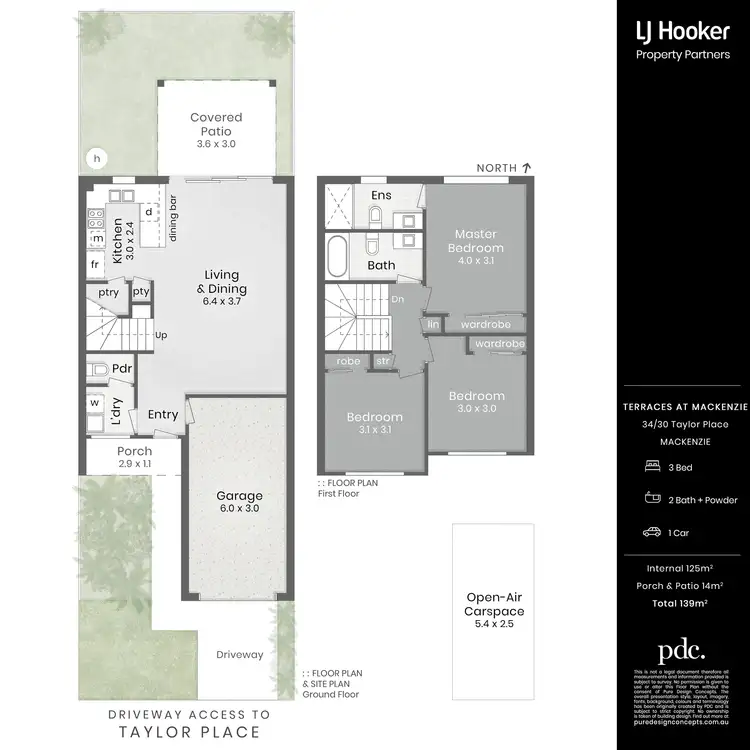 Floorplan of Homely townhouse listing, 34/30 Taylor Place, Mackenzie QLD 4156