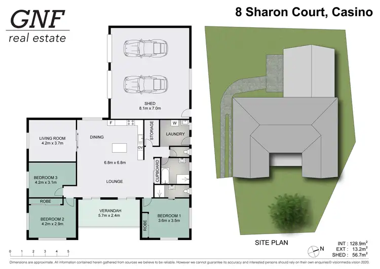 Floorplan of Homely house listing, 8 Sharon Court, Casino NSW 2470