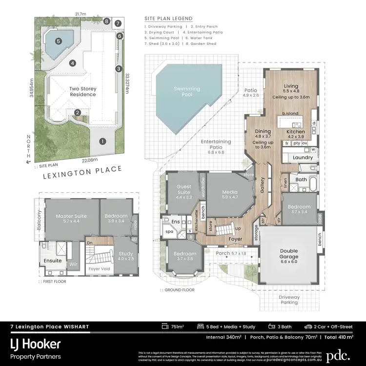 Floorplan of Homely house listing, 7 Lexington Place, Wishart QLD 4122