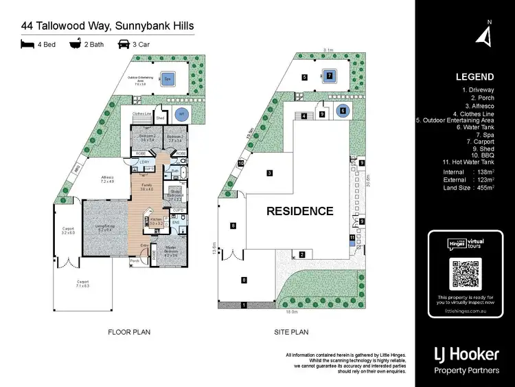 Floorplan of Homely house listing, 44 Tallowood Way, Sunnybank Hills QLD 4109