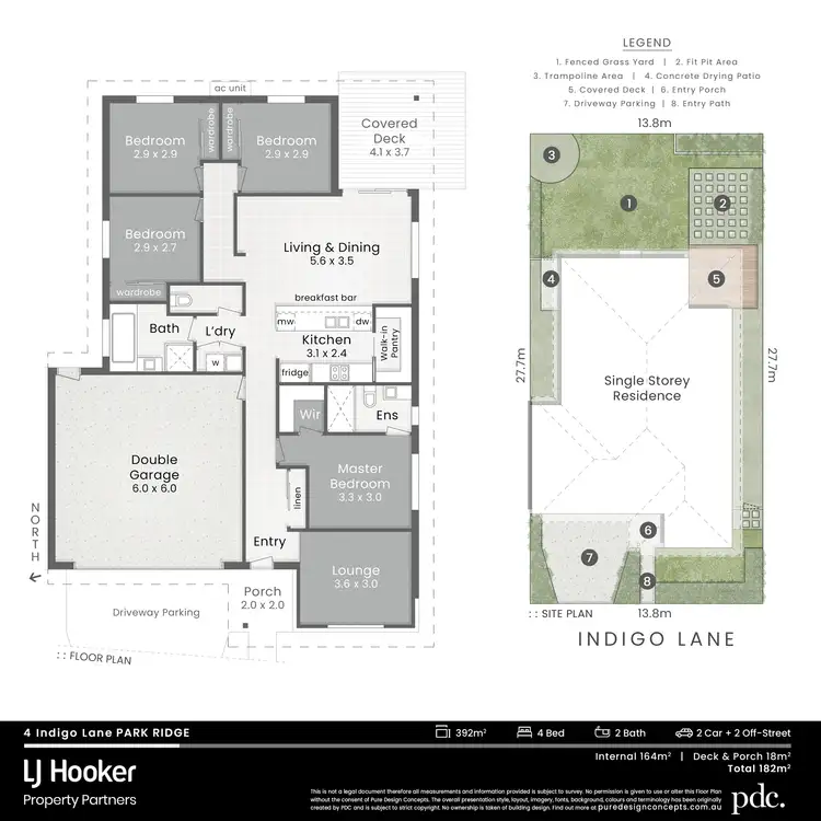 Floorplan of Homely house listing, 4 Indigo Lane, Park Ridge QLD 4125
