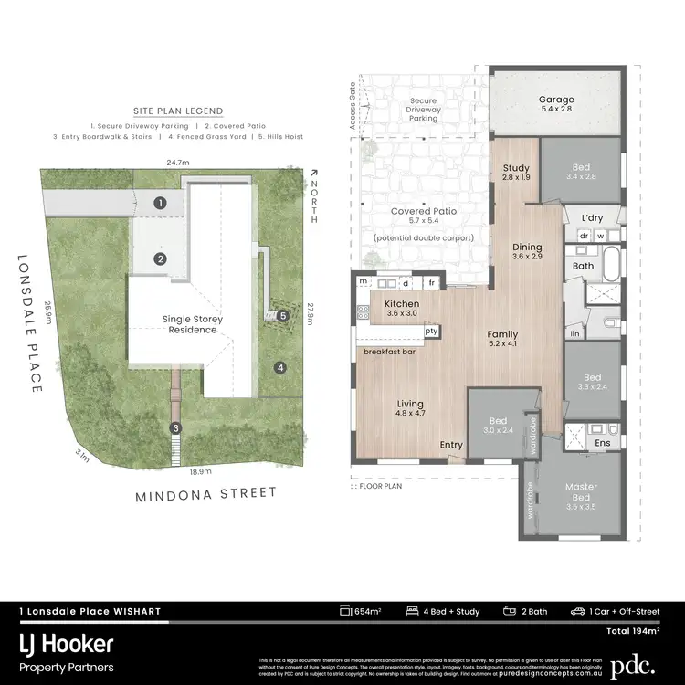 Floorplan of Homely house listing, 1 Lonsdale Place, Wishart QLD 4122
