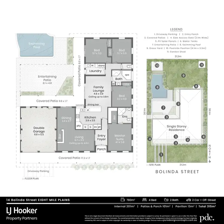 Floorplan of Homely house listing, 14 Bolinda Street, Eight Mile Plains QLD 4113