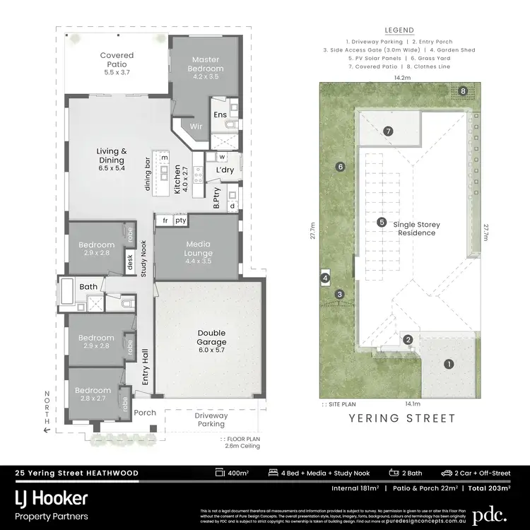 Floorplan of Homely house listing, 25 Yering Street, Heathwood QLD 4110
