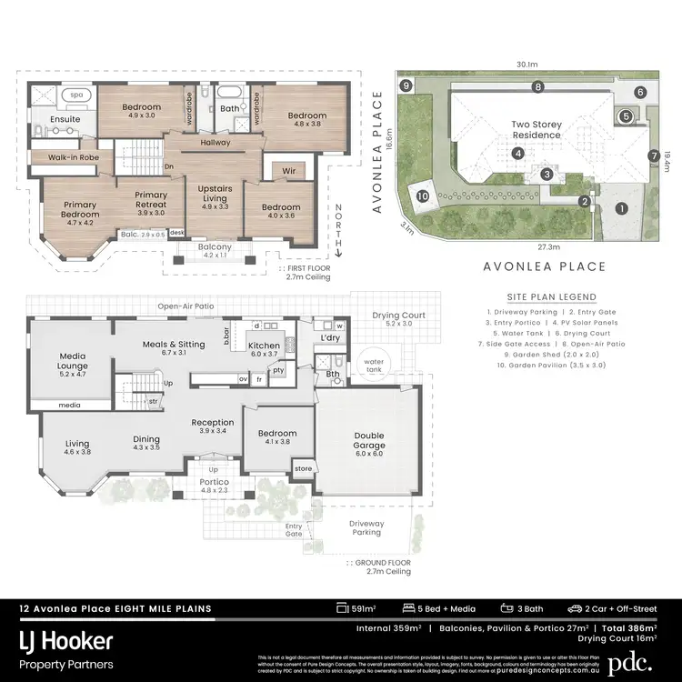 Floorplan of Homely house listing, 12 Avonlea Place, Eight Mile Plains QLD 4113