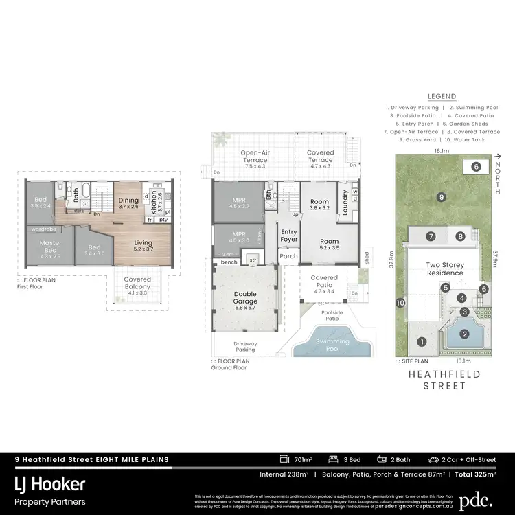 Floorplan of Homely house listing, 9 Heathfield Street, Eight Mile Plains QLD 4113