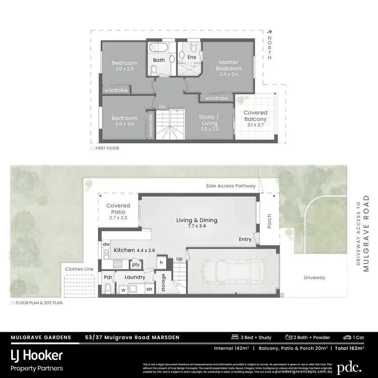 Floorplan of Homely townhouse listing, 53/37 Mulgrave Road, Marsden QLD 4132