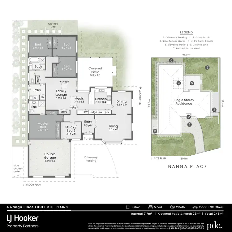 Floorplan of Homely house listing, 4 Nanga Place, Eight Mile Plains QLD 4113