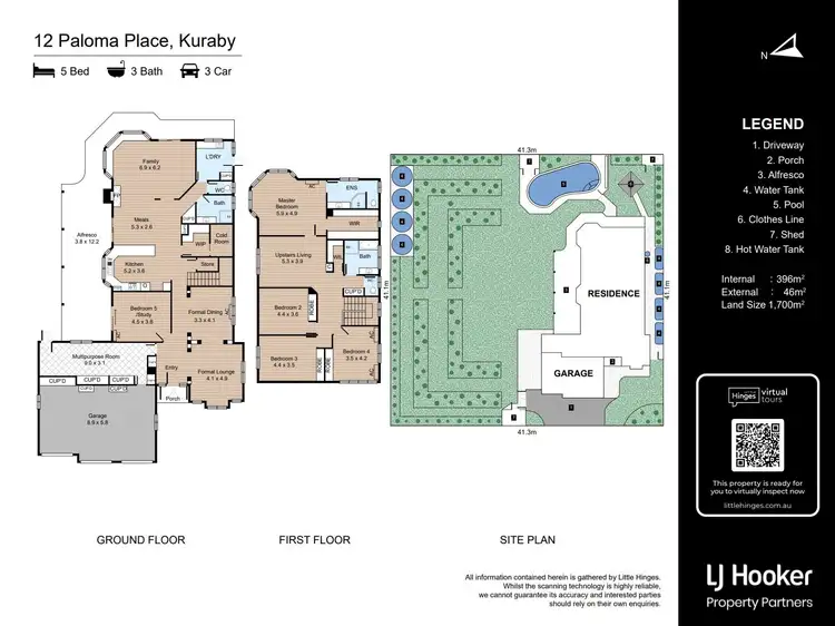 Floorplan of Homely house listing, 12 Paloma Place, Kuraby QLD 4112