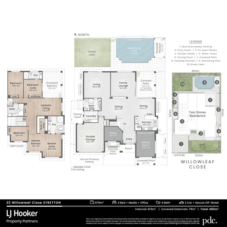Floorplan of Homely house listing, 22 Willowleaf Close, Stretton QLD 4116