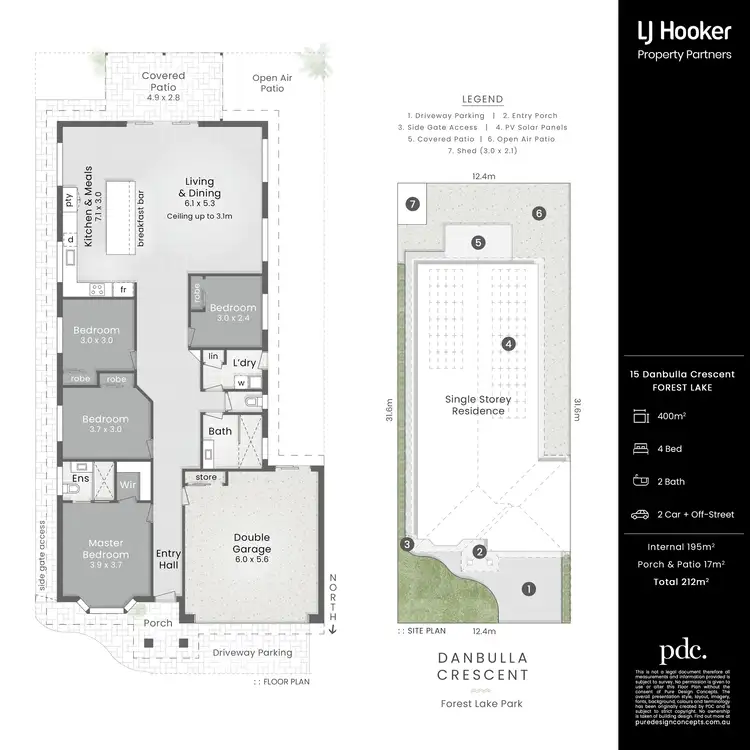 Floorplan of Homely house listing, 15 Danbulla Crescent, Forest Lake QLD 4078