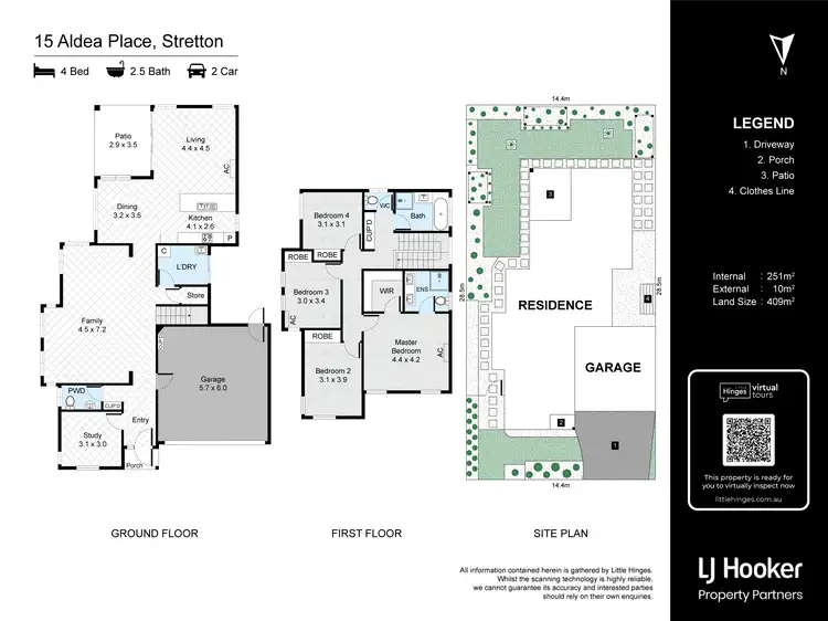 Floorplan of Homely house listing, 15 Aldea Place, Stretton QLD 4116