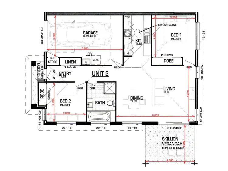 Floorplan of Homely semi-detached listing, 15 Montree Circuit, Kallangur QLD 4503