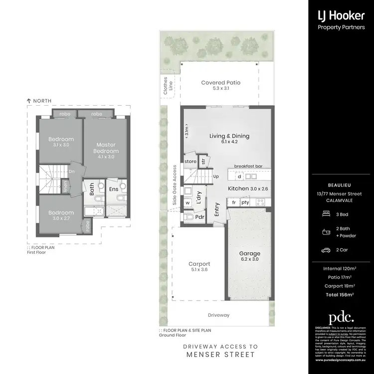 Floorplan of Homely townhouse listing, 13/77 Menser Street, Calamvale QLD 4116